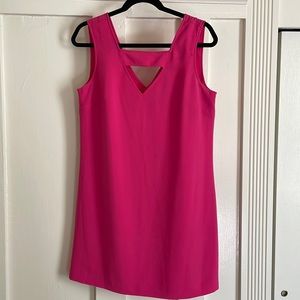 Bright pink banana republic dress, size 6. Good condition!
